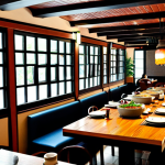 **

"A cozy Korean restaurant interior in Malé, Maldives. Diners are enjoying kimchi jjigae (kimchi stew) and bibimbap (mixed rice). Fully clothed patrons. The restaurant has a warm, inviting atmosphere. Safe for work, appropriate content, perfect anatomy, natural proportions, modest decor, professional photography, high quality, family-friendly setting."

**
